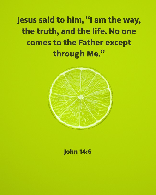 Jesus said to him, “I am the way, the truth, and the life. No one comes to the Father except through Me.” - John 14:6