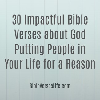 30 Impactful Bible Verses about God Putting People in Your Life for a Reason
