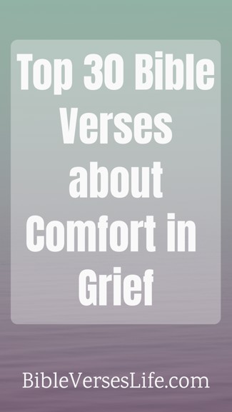 Top 30 Bible Verses about Comfort in Grief
