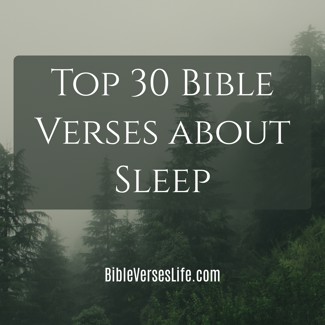 Top 30 Bible Verses about Sleep