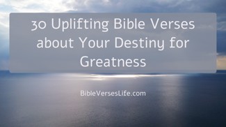 30 Uplifting Bible Verses about Your Destiny for Greatness
