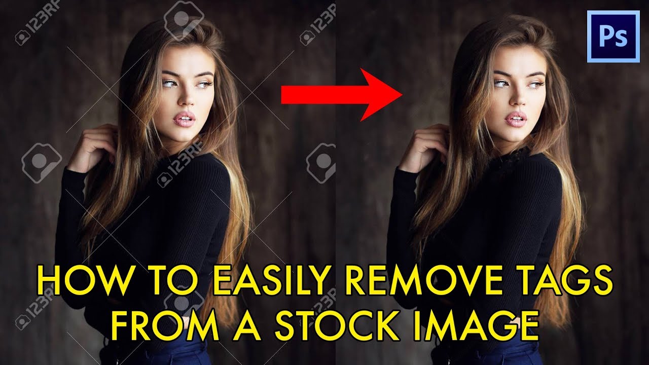 HOW TO EASILY REMOVE WATERMARKS FROM ANY STOCK IMAGE USING PHOTOSHOP 