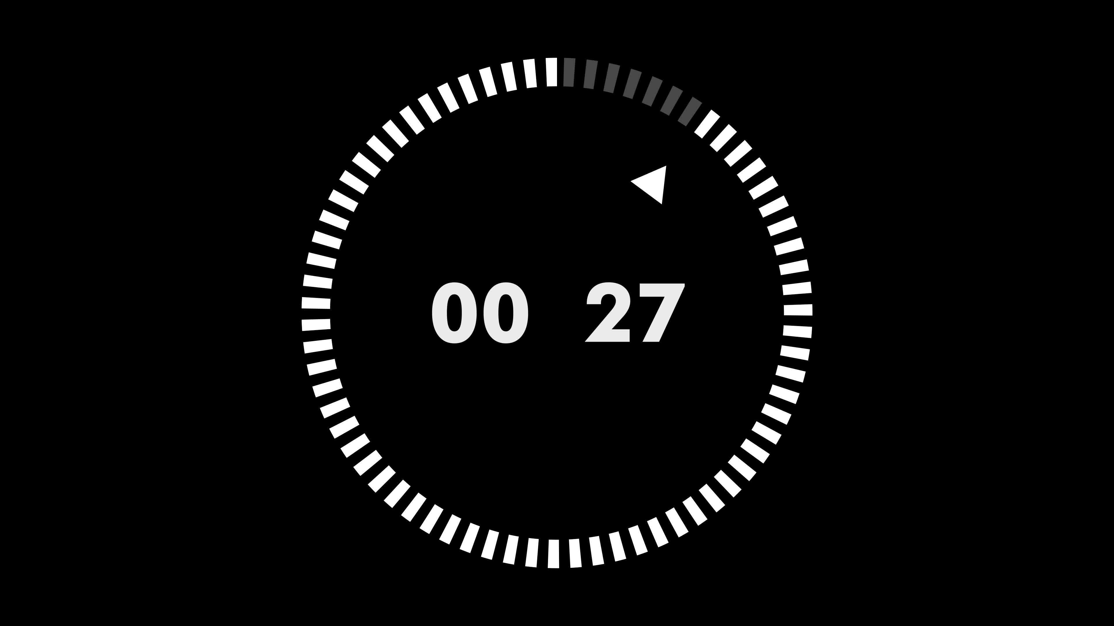 30 second animation from 30 to 0 seconds Modern flat design with 