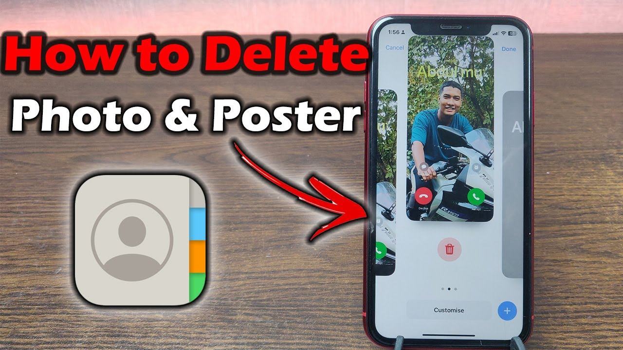 How to Delete Contact Photo and Poster on iPhone Full Guide YouTube