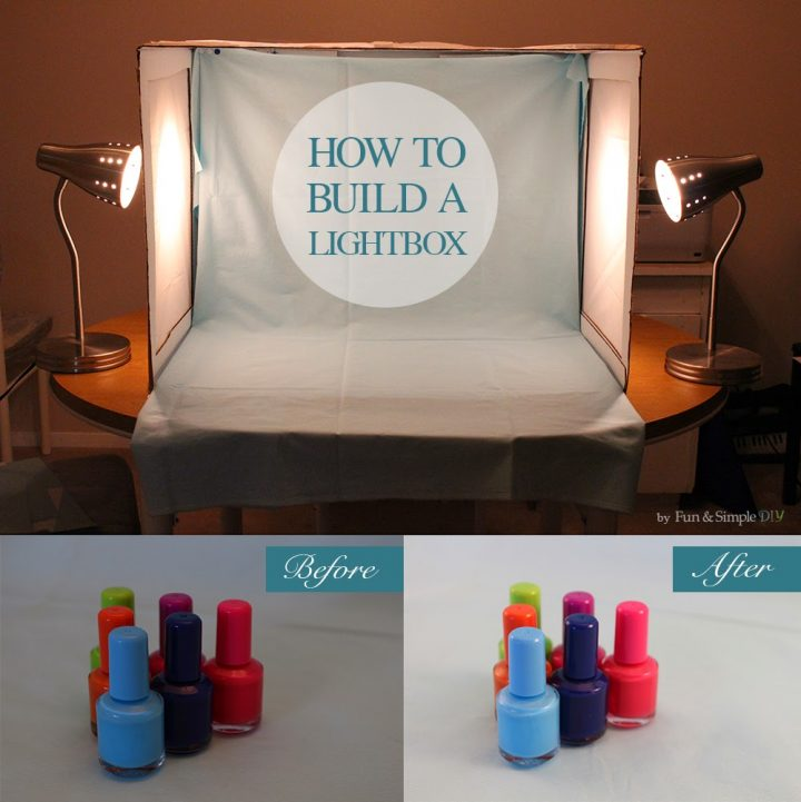 How to Make Your Own DIY Lightbox JoLynne Shane Photo box diy 