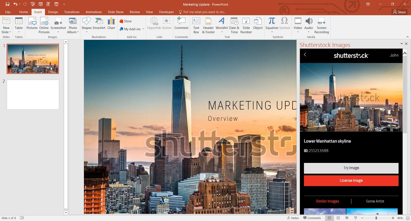 How to Open Shutterstock Images in PowerPoint