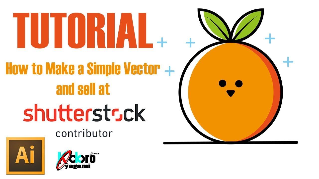 How to Make a Simple Vector and sell at shutterstock Kokoro Geeky 
