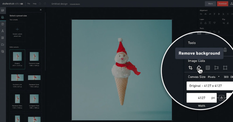 Shutterstock Adds Background Removal to Its Free Online Photo Editor