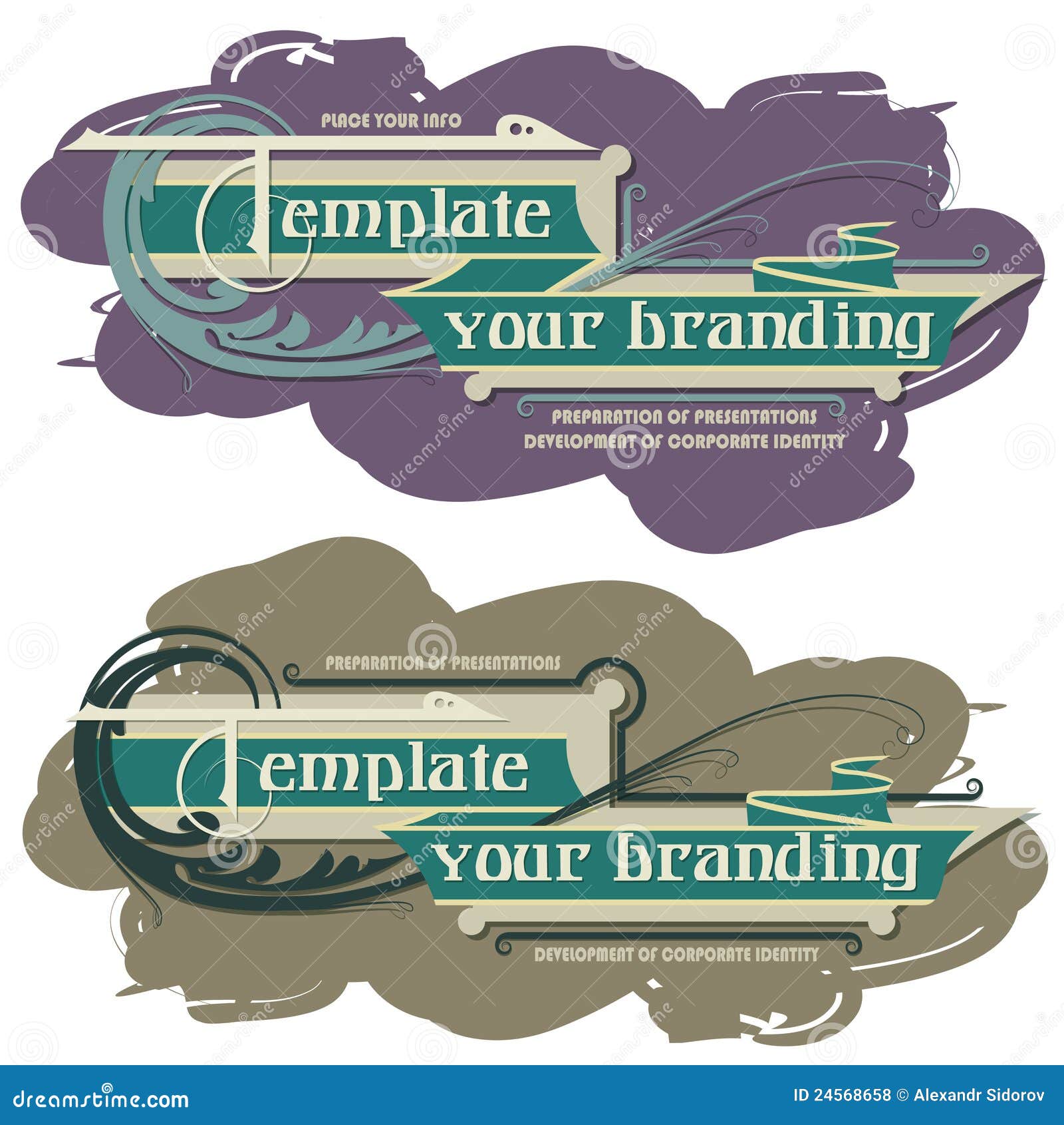Template branding stock vector Illustration of pattern 24568658