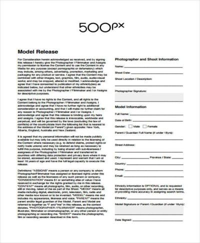 How to Fill Out a Shutterstock Model Release Form
