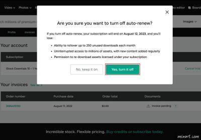 How to Cancel a Shutterstock Free Trial