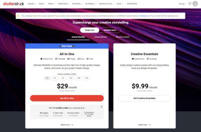 How Do Shutterstock Subscriptions Work for Buyers?