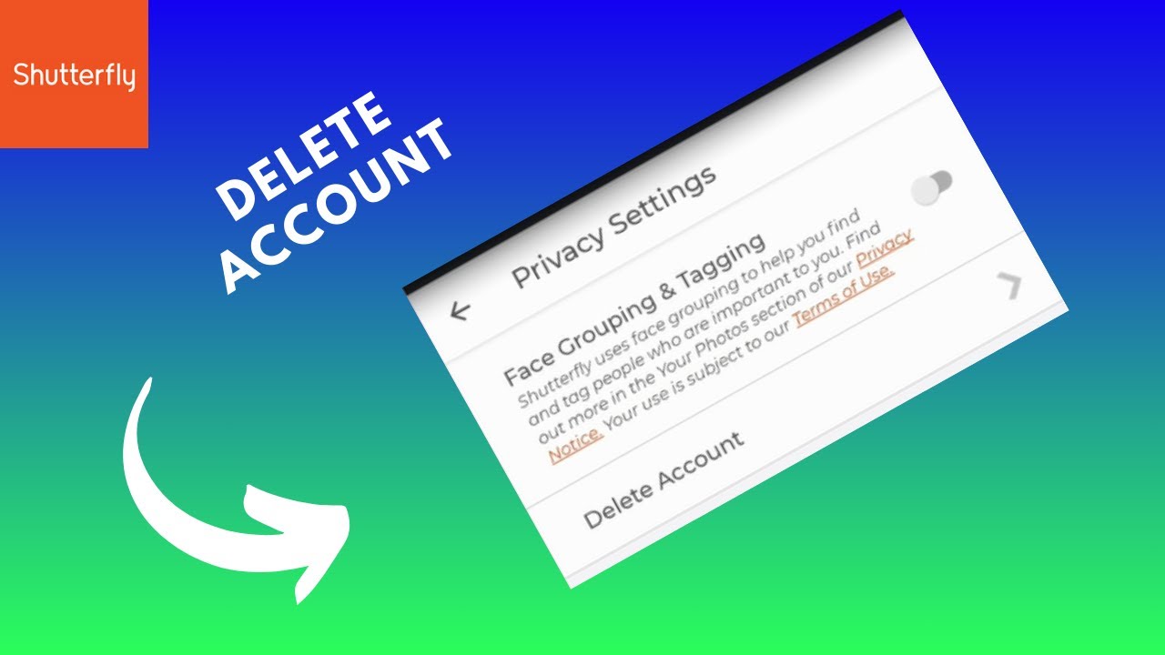 how to delete shutterfly account YouTube