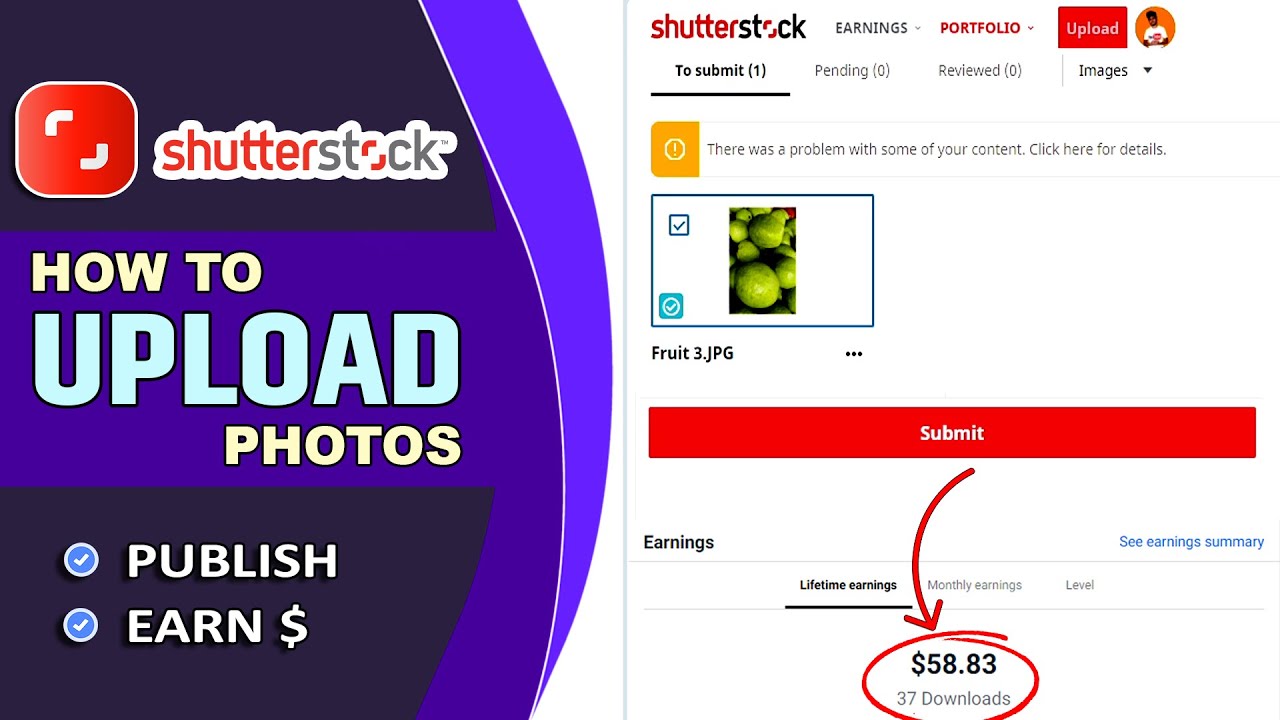 How to Upload Photo on Shutterstock and Earn 1K per Month YouTube