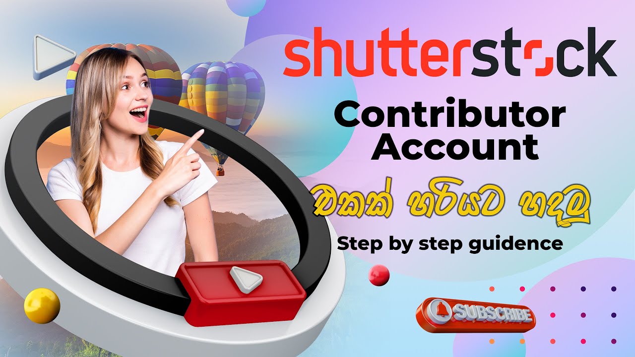 How to Create a Shutterstock Contributor Account YouTube