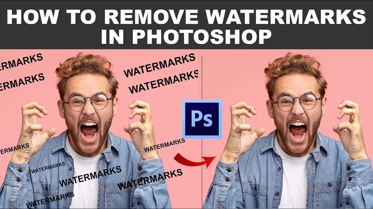 Remove WATERMARKS From Your Pictures in SECONDS with Photoshop YouTube