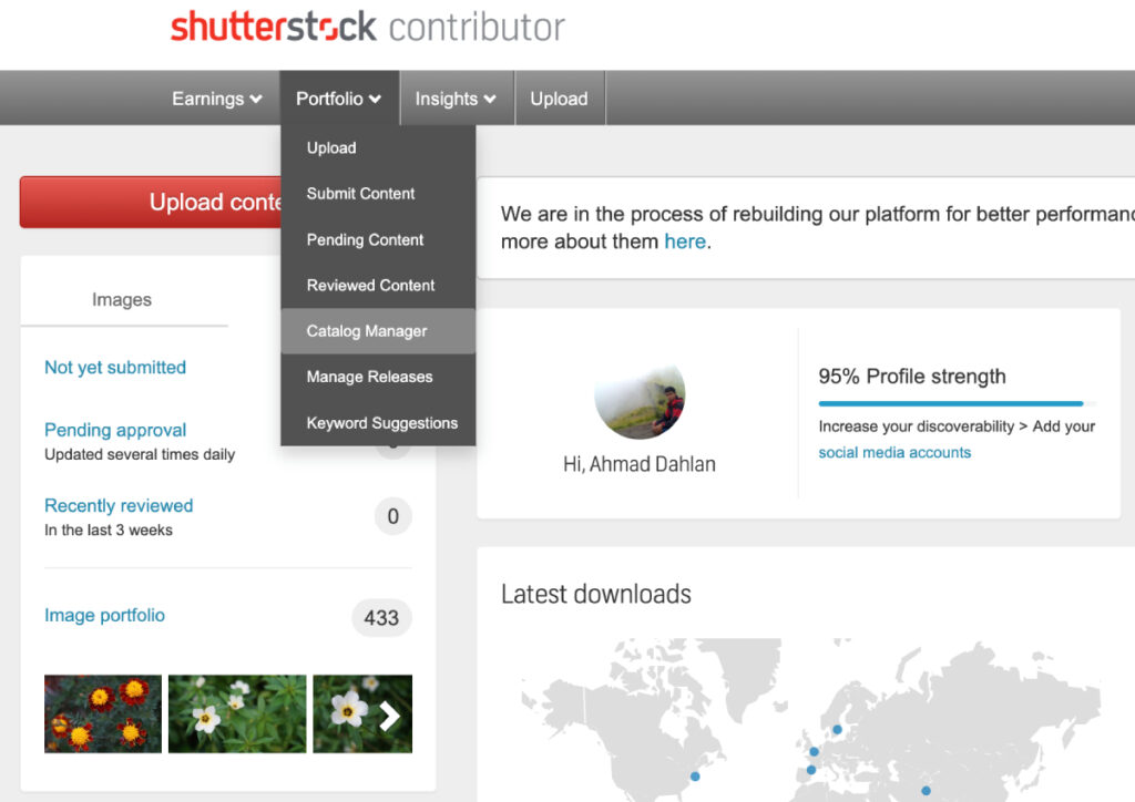 Cara Menghapus Foto di Shutterstock matamu