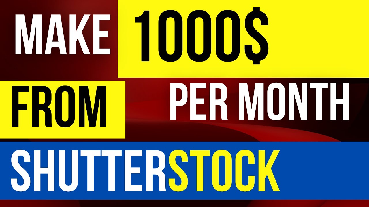 Shutterstock Earn money online by shutterstock shutterstock how to 