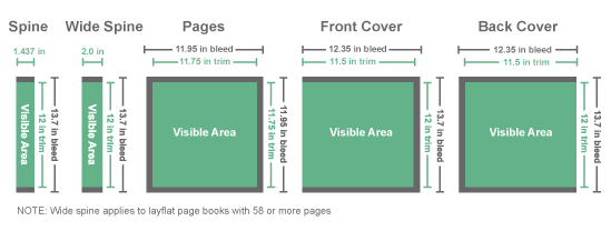 1212 Photo Book Templates for uploading to Shutterfly Photobook 