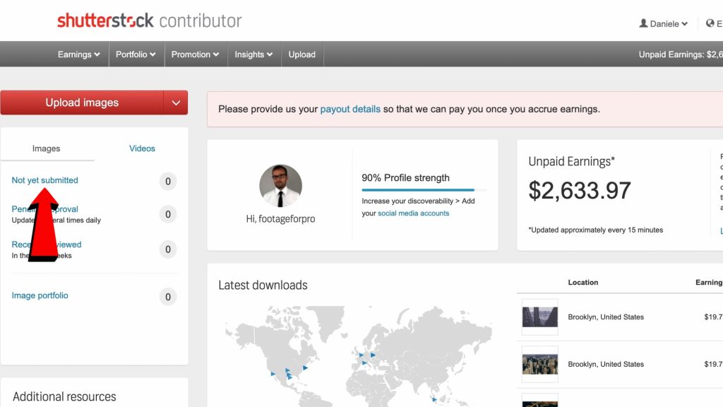Shutterstock how to upload photos and videos to sell