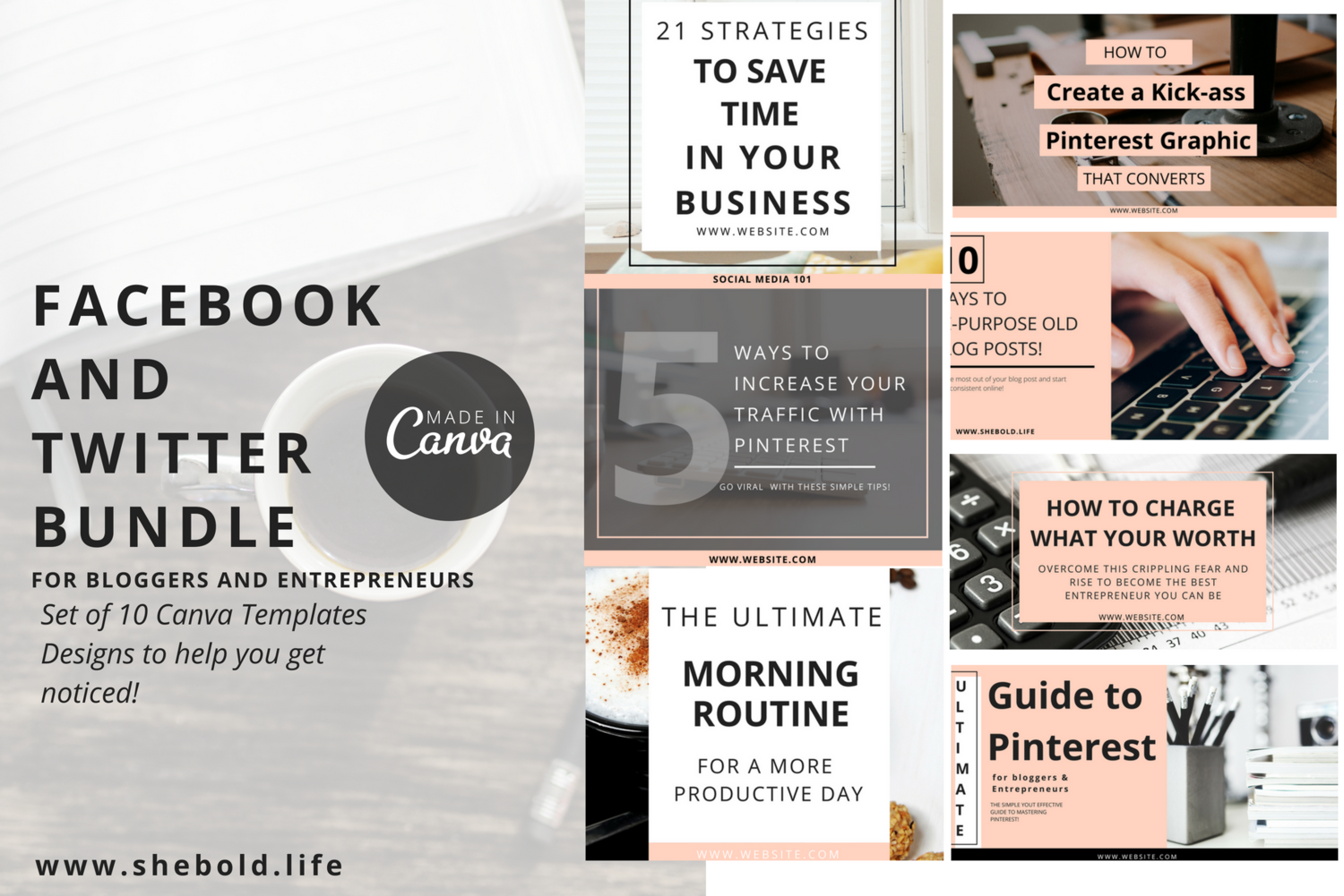5 Minutes to Better Social Media Graphics She Bold Stock