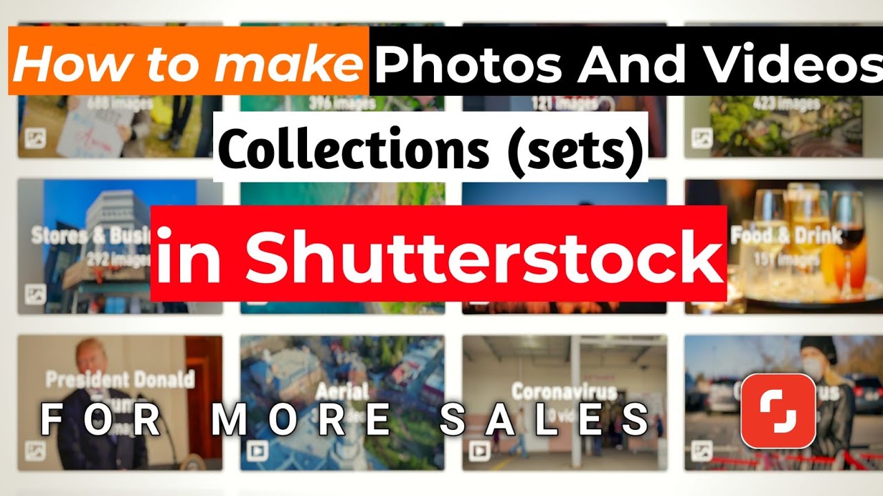 How to use and make Shutterstock images collections sets Hindi YouTube