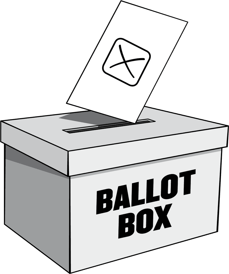 Voting in the Transparent Ballot Box PNG free download
