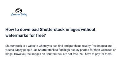 How to Use Shutterstock for Free Without Downloads