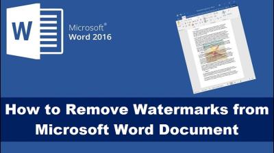 How to Remove Shutterstock Watermarks in Word