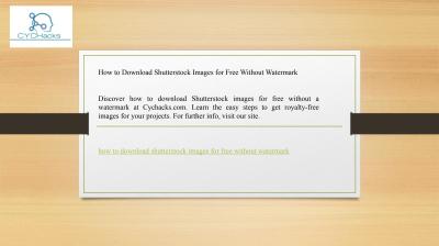 How to Get Images from Shutterstock for Free