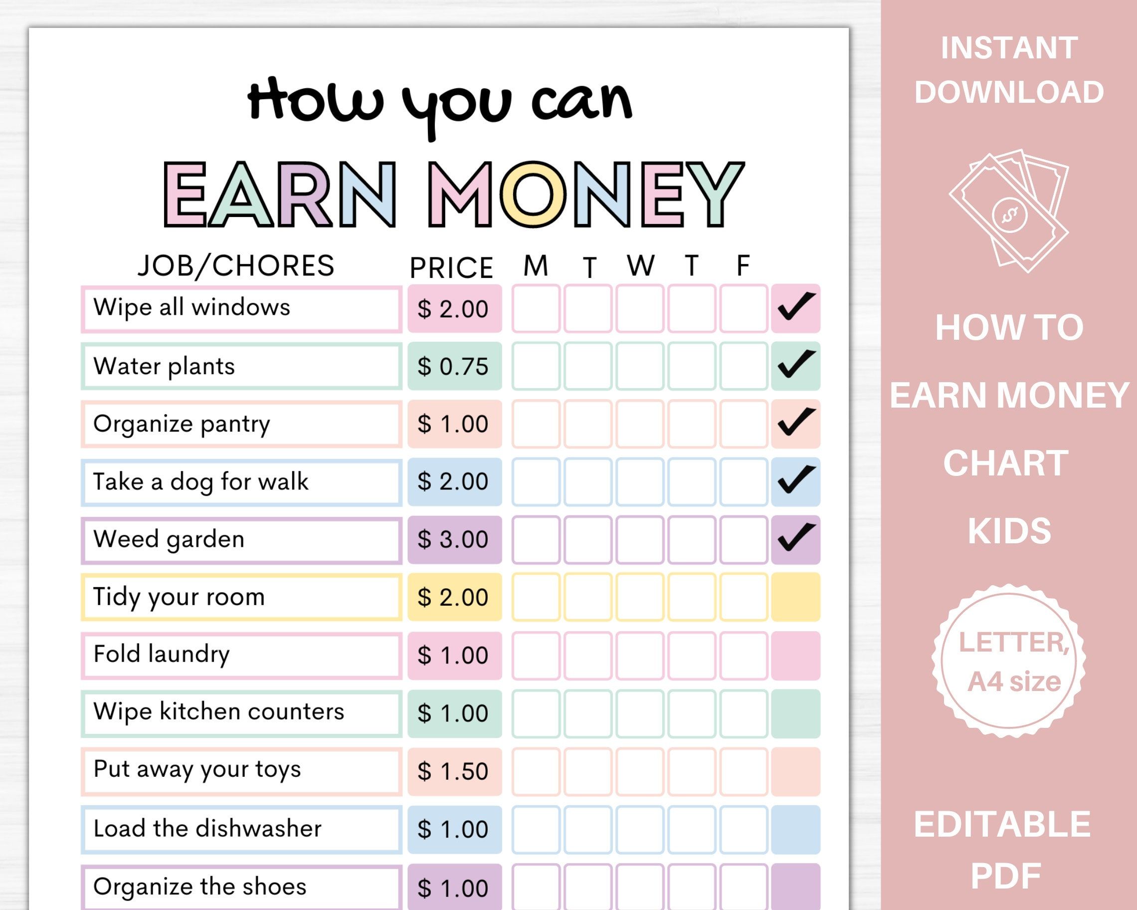 Paiges responsibility chores chart Artofit