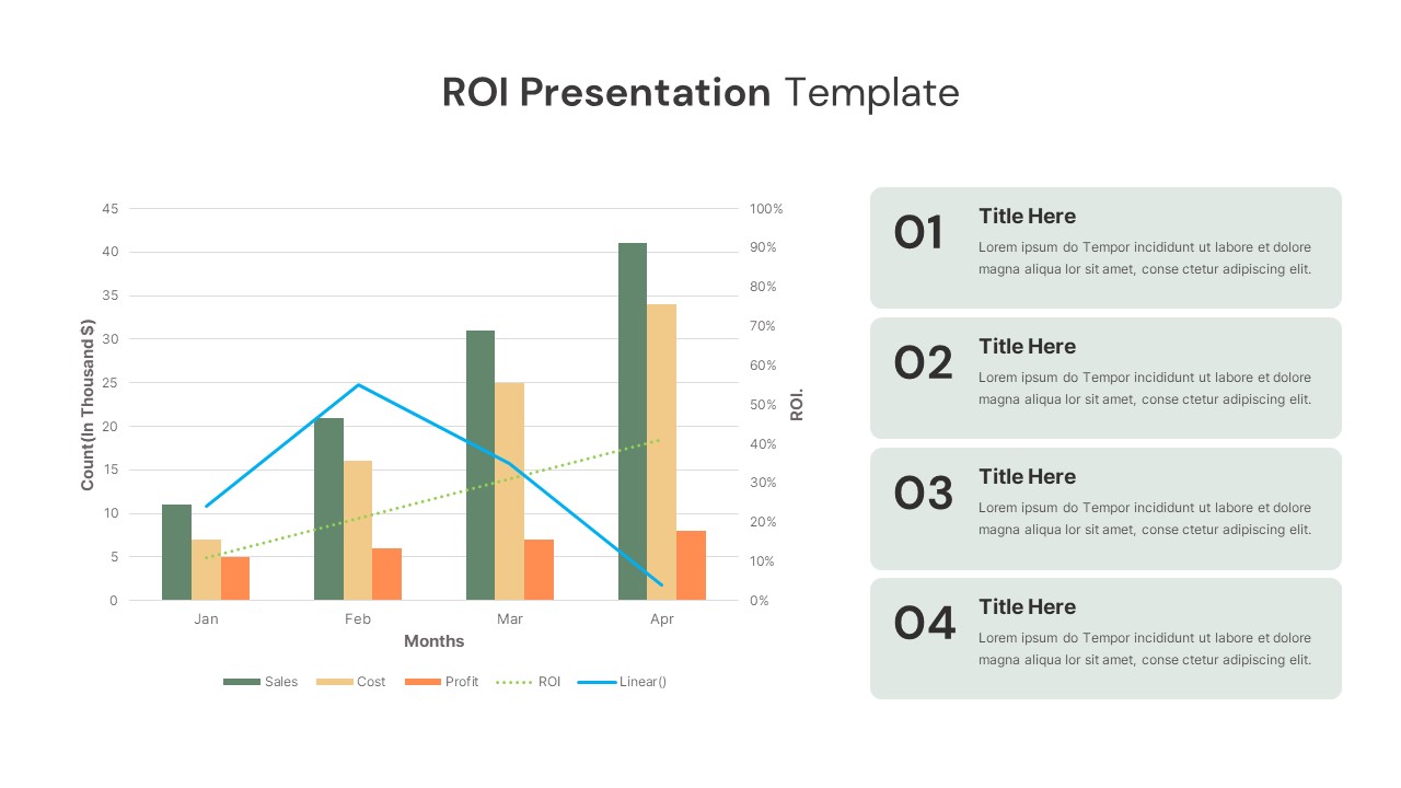 ROI Presentation SlideBazaar