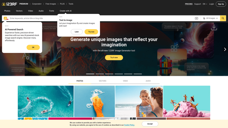 Enhance Your Stock Photos with 123RF AI Technology