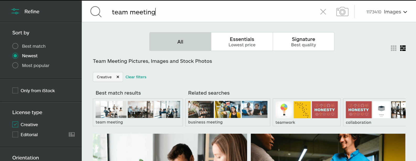 Shutterstock vs iStock for presentation photos BrightCarbon