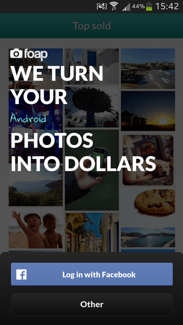 FOAP for Android Make Money Taking Photos