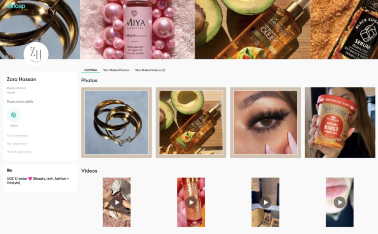 Build your UGC portfolio to showcase your skills and creativity Foap 