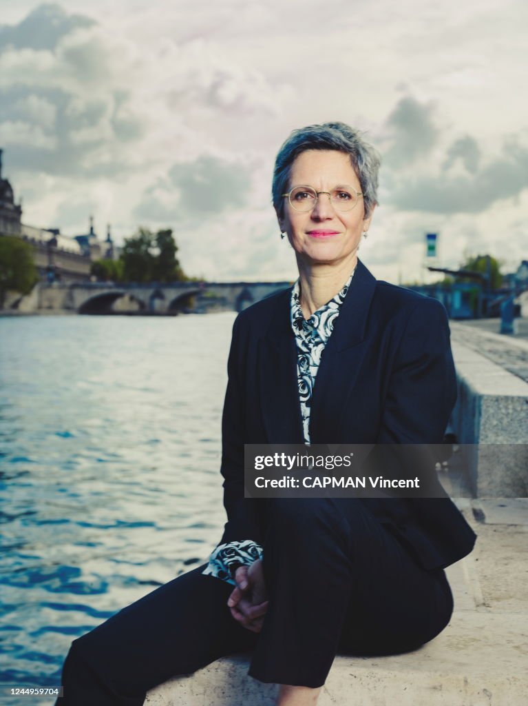 the EELV deputy of Paris Sandrine Rousseau is photographed for Paris 