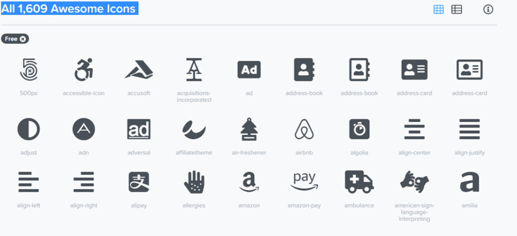 Tuyn chn hng ngn icon Product Icon Font Awesome Phong ph a dng
