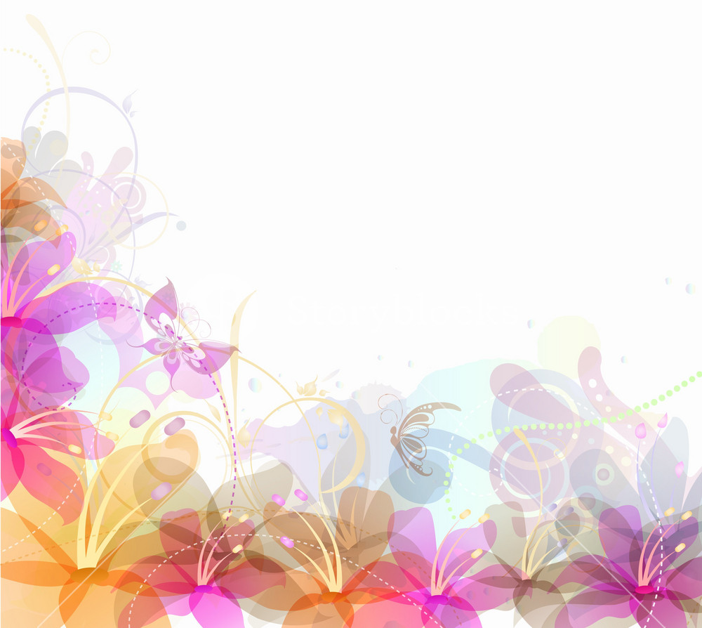 Vector Abstract Floral Background RoyaltyFree Stock Image Storyblocks