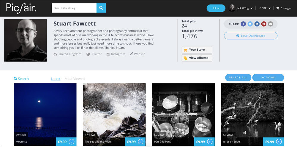 PicFair Plus Review ePHOTOzine