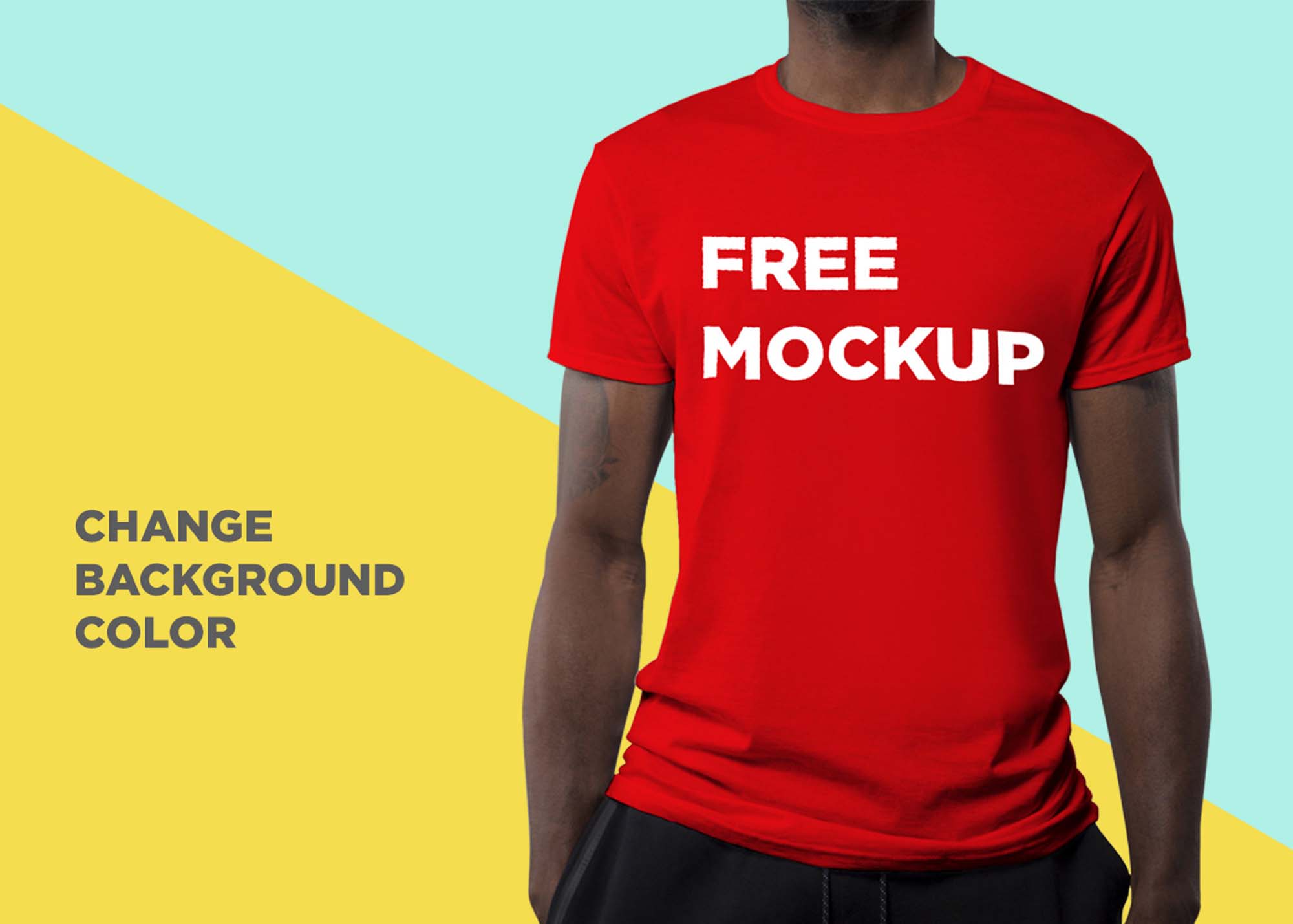 Free Photorealistic TShirt Mockup PSD