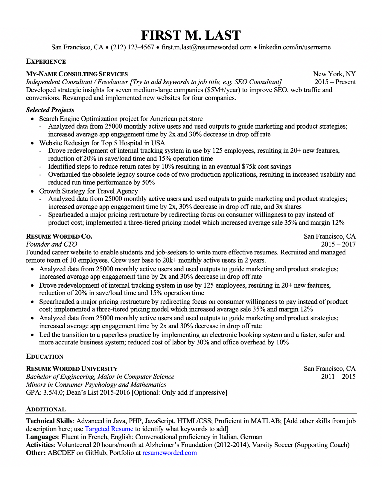 How to Write a Resume for a PartTime Job With Examples and Instructions