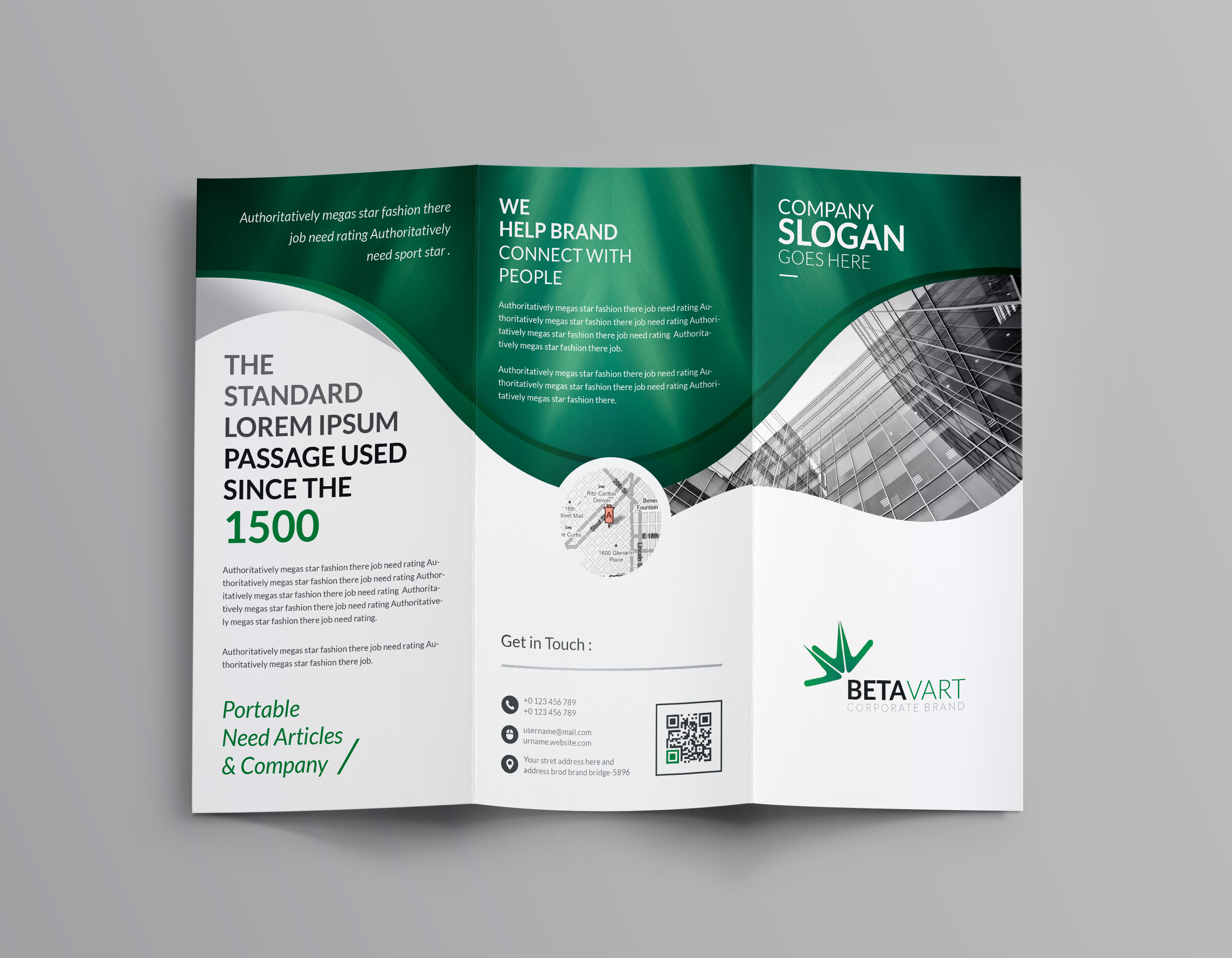 Halley Corporate TriFold Brochure Templates Graphic Prime Graphic 