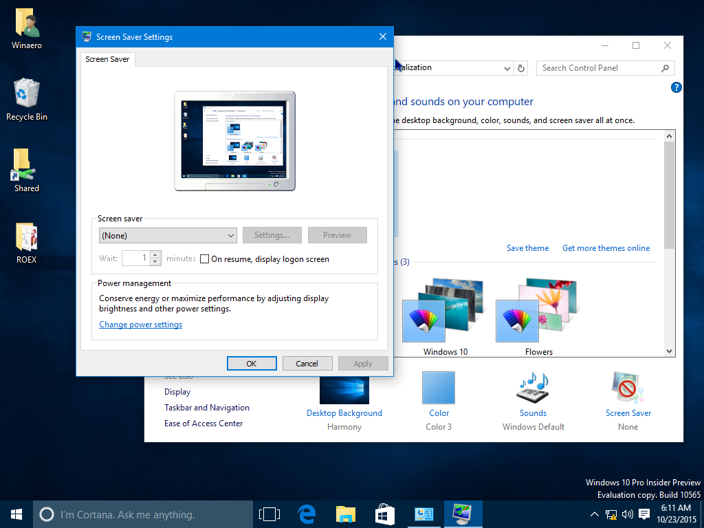 How To Access Screen Saver Options in Windows 10