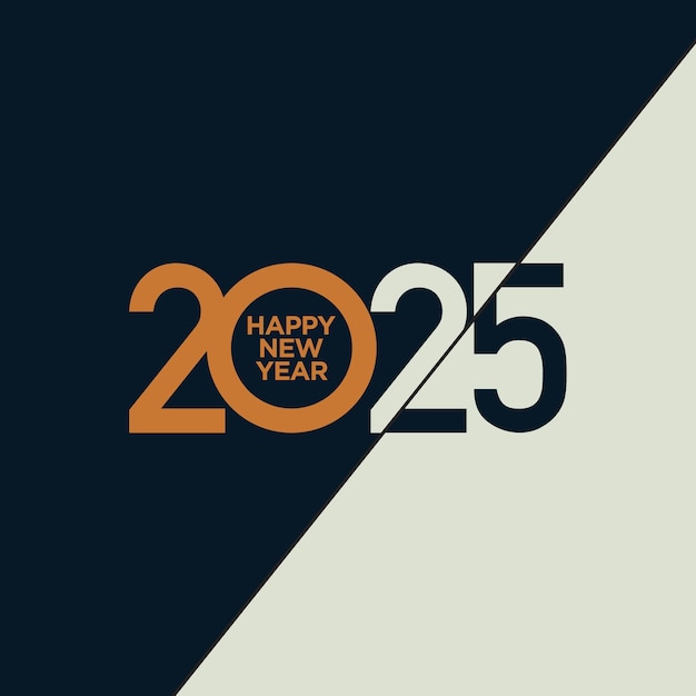 Premium Vector 2025 happy new year poster