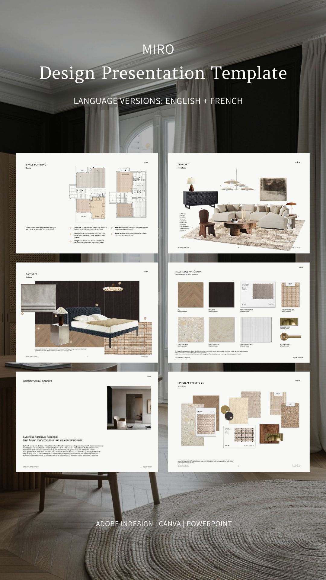 Interior Design Presentation Layout Colour Palette Templa Interior 