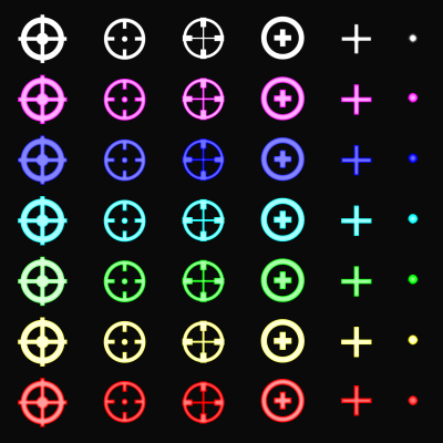 Flaticon Crosshairs Icon for Gaming and UI Design