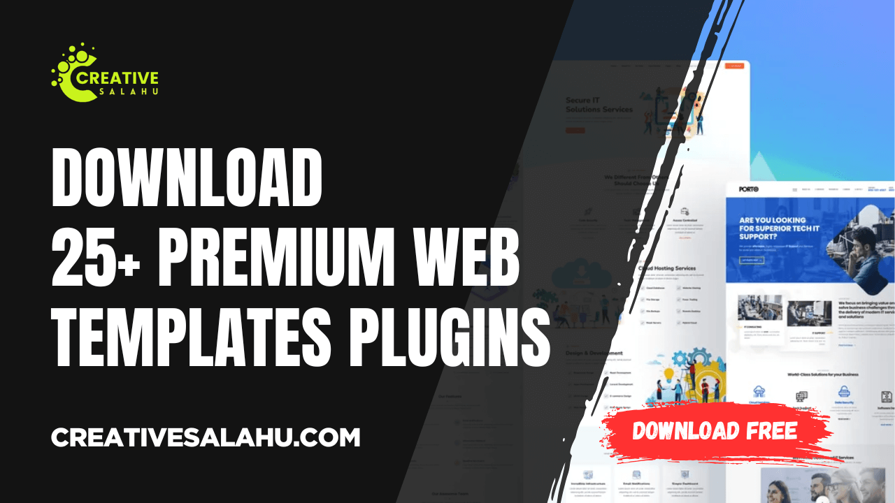 25+ Premium Web Templates Download Free