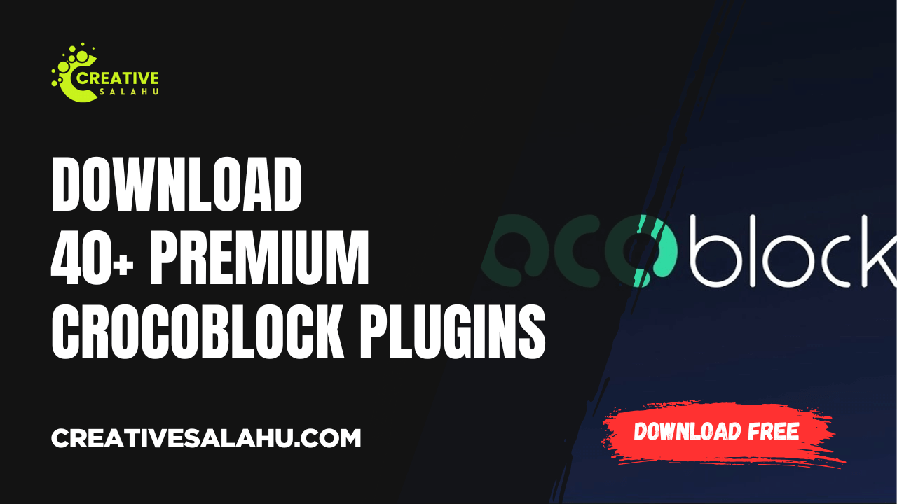 40+ Premium CrocoBlock Plugins Download Free