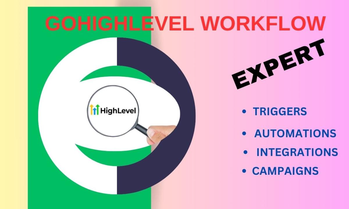 I will setup gohighlevel account website automation workflow integrations ghl chatbot